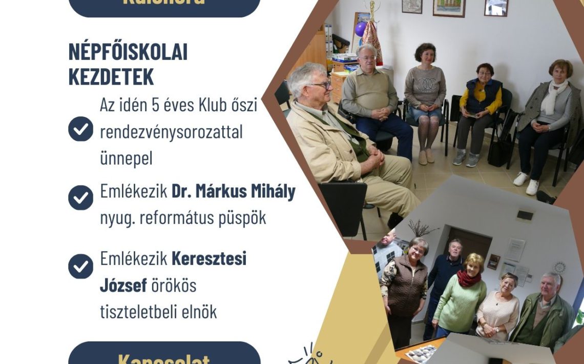 A tatai civil napok keretében Népfőiskolai klub