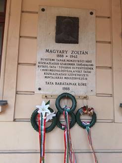 Magyary Zoltánra emlékeztünk három helyszínen Tatán